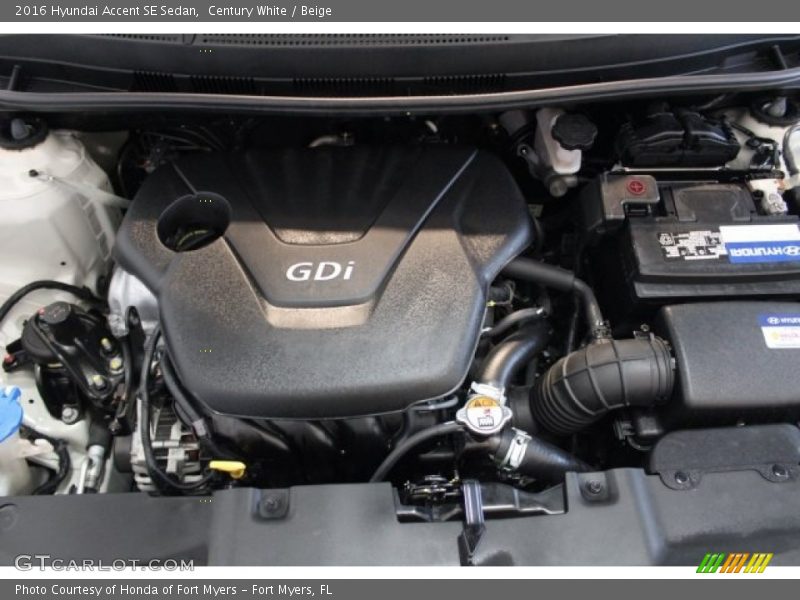 Century White / Beige 2016 Hyundai Accent SE Sedan