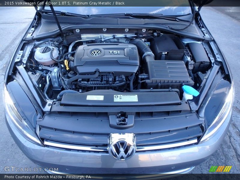 Platinum Gray Metallic / Black 2015 Volkswagen Golf 4 Door 1.8T S