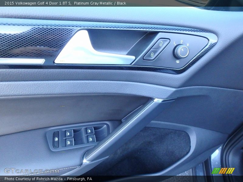 Platinum Gray Metallic / Black 2015 Volkswagen Golf 4 Door 1.8T S