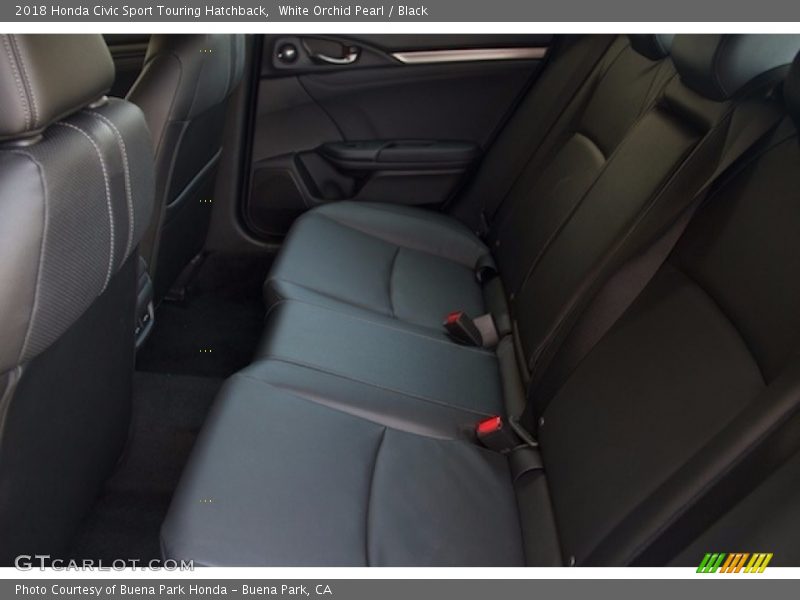 White Orchid Pearl / Black 2018 Honda Civic Sport Touring Hatchback