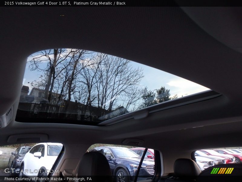 Platinum Gray Metallic / Black 2015 Volkswagen Golf 4 Door 1.8T S