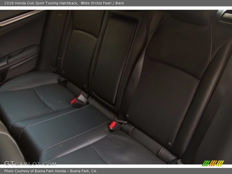 White Orchid Pearl / Black 2018 Honda Civic Sport Touring Hatchback