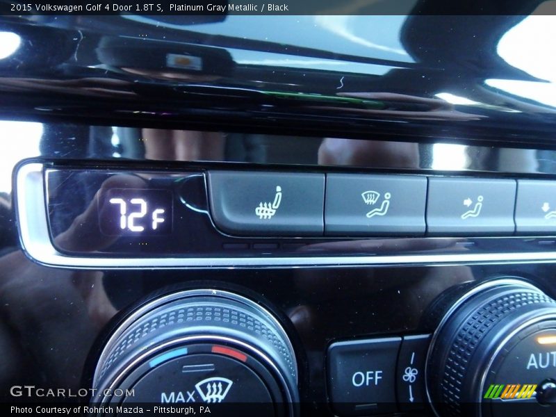 Platinum Gray Metallic / Black 2015 Volkswagen Golf 4 Door 1.8T S