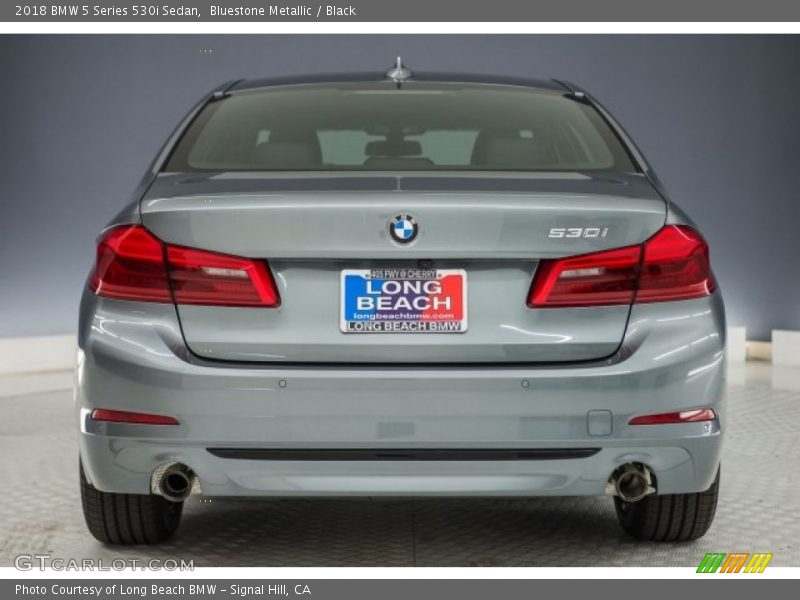 Bluestone Metallic / Black 2018 BMW 5 Series 530i Sedan