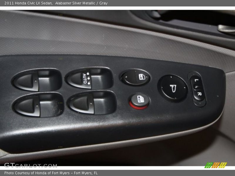 Alabaster Silver Metallic / Gray 2011 Honda Civic LX Sedan