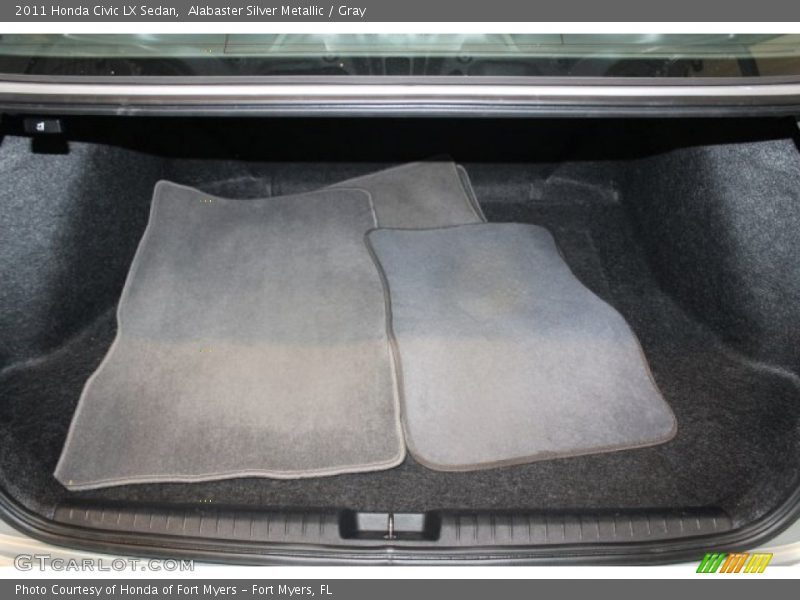 Alabaster Silver Metallic / Gray 2011 Honda Civic LX Sedan