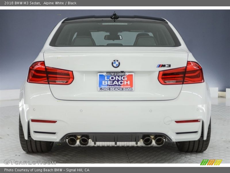 Alpine White / Black 2018 BMW M3 Sedan