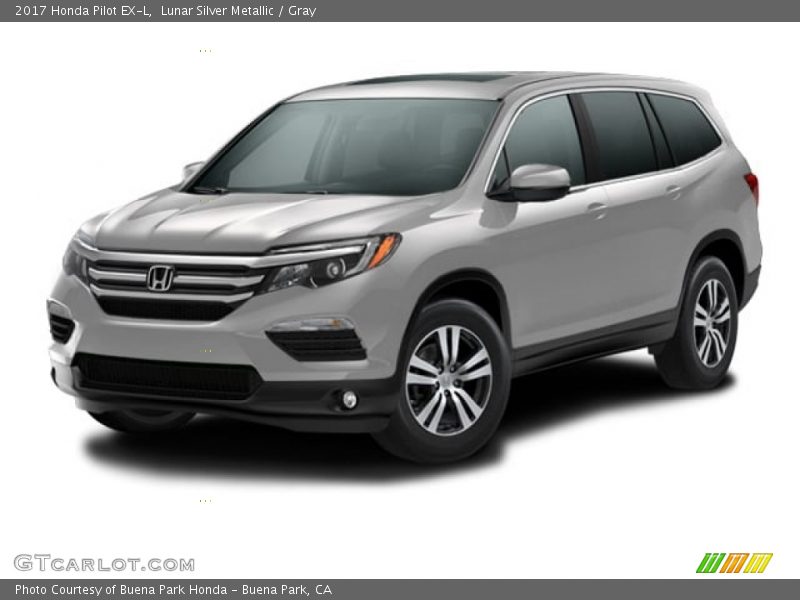 Lunar Silver Metallic / Gray 2017 Honda Pilot EX-L