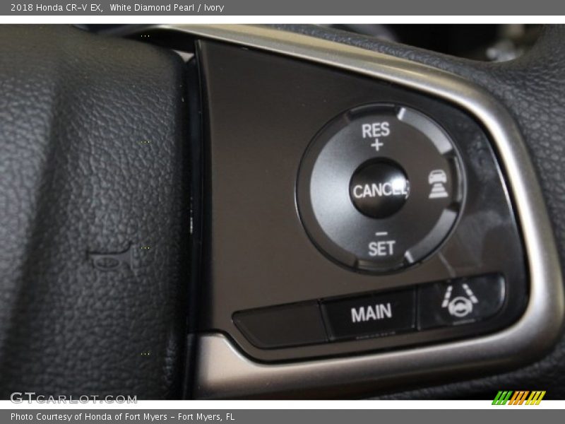 White Diamond Pearl / Ivory 2018 Honda CR-V EX