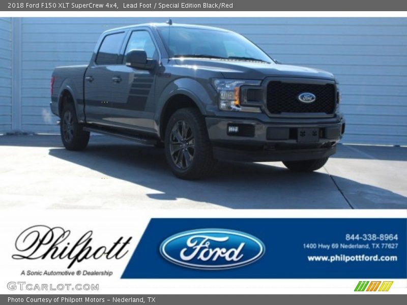 Lead Foot / Special Edition Black/Red 2018 Ford F150 XLT SuperCrew 4x4