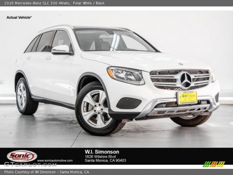 Polar White / Black 2016 Mercedes-Benz GLC 300 4Matic