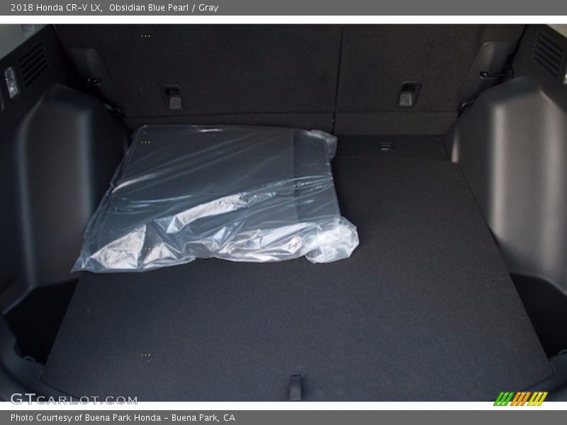 Obsidian Blue Pearl / Gray 2018 Honda CR-V LX