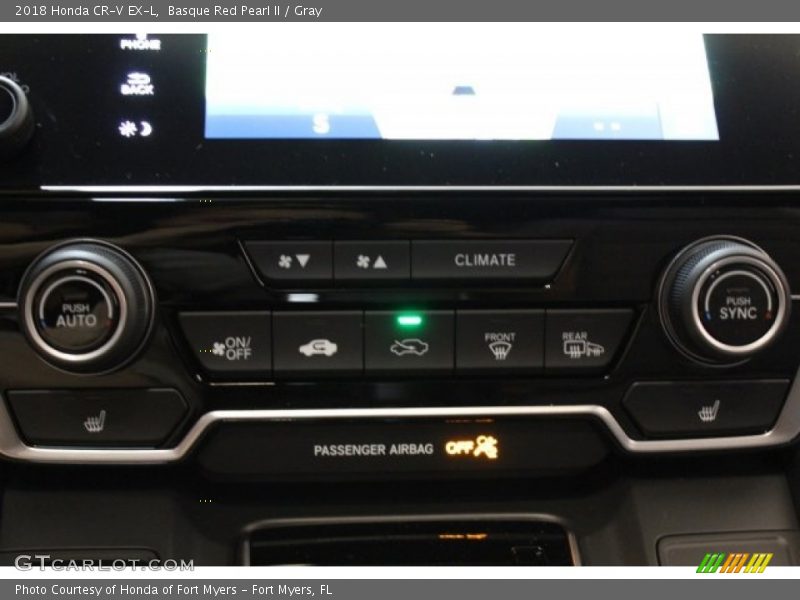 Basque Red Pearl II / Gray 2018 Honda CR-V EX-L