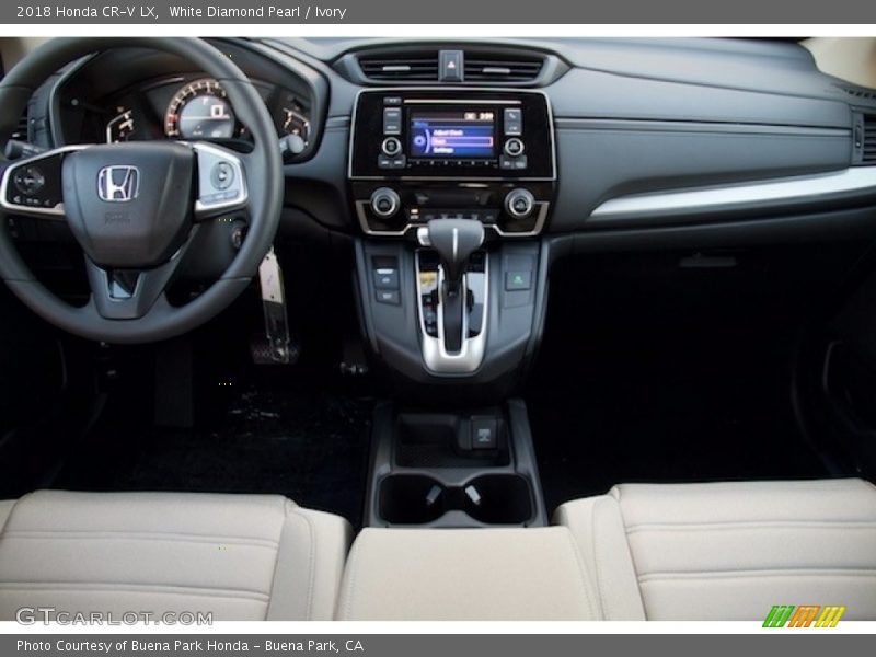 White Diamond Pearl / Ivory 2018 Honda CR-V LX