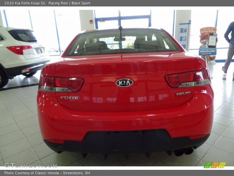 Racing Red / Black Sport 2010 Kia Forte Koup SX