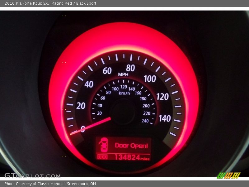 Racing Red / Black Sport 2010 Kia Forte Koup SX