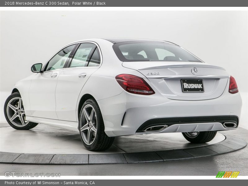 Polar White / Black 2018 Mercedes-Benz C 300 Sedan
