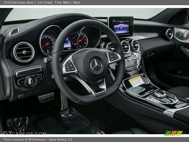 Polar White / Black 2018 Mercedes-Benz C 300 Sedan