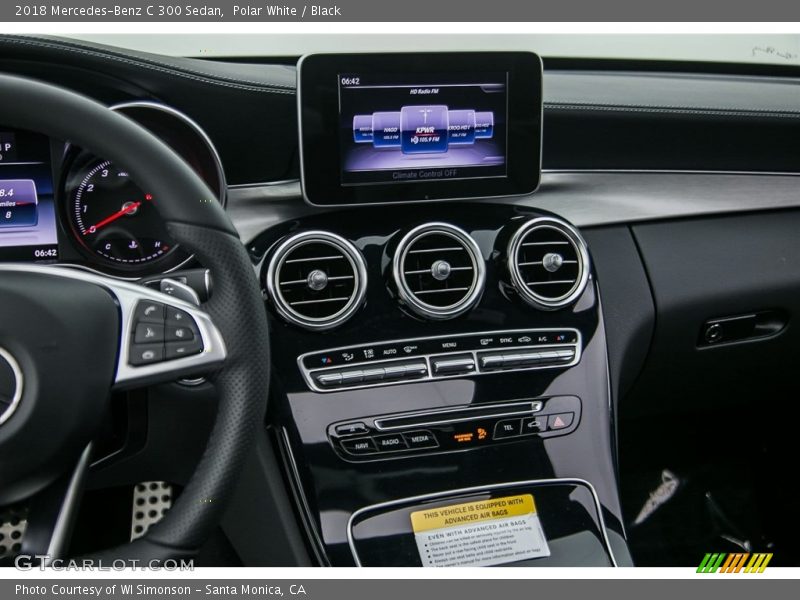 Polar White / Black 2018 Mercedes-Benz C 300 Sedan