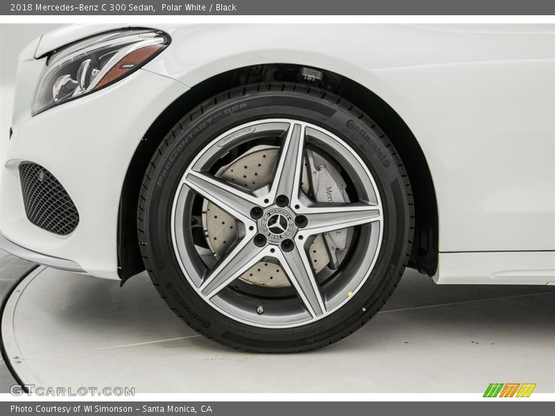 Polar White / Black 2018 Mercedes-Benz C 300 Sedan