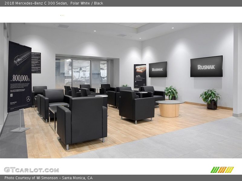 Polar White / Black 2018 Mercedes-Benz C 300 Sedan
