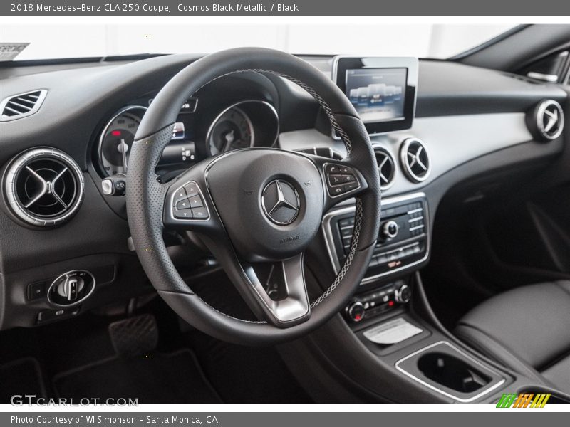 Cosmos Black Metallic / Black 2018 Mercedes-Benz CLA 250 Coupe