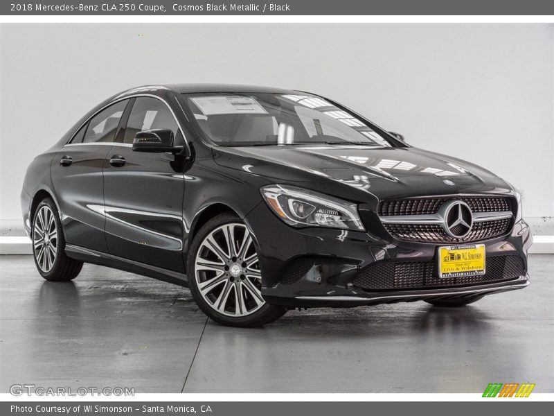 Cosmos Black Metallic / Black 2018 Mercedes-Benz CLA 250 Coupe