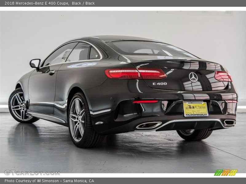 Black / Black 2018 Mercedes-Benz E 400 Coupe