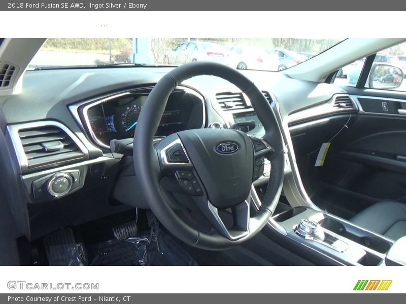 Ingot Silver / Ebony 2018 Ford Fusion SE AWD