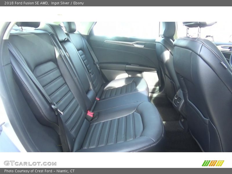 Rear Seat of 2018 Fusion SE AWD