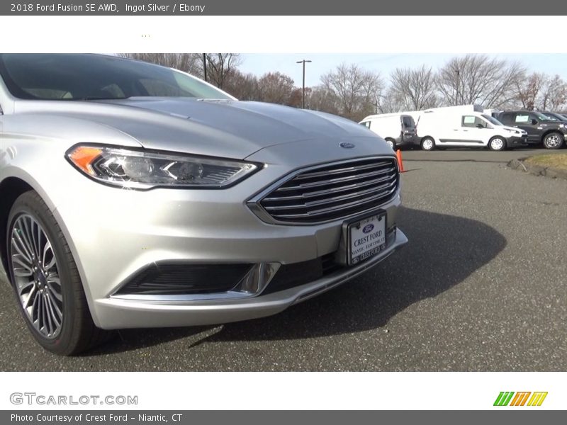 Ingot Silver / Ebony 2018 Ford Fusion SE AWD