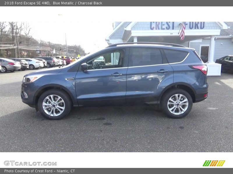 Blue Metallic / Charcoal Black 2018 Ford Escape SE 4WD