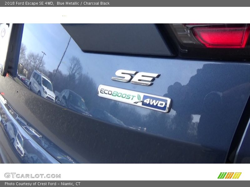 Blue Metallic / Charcoal Black 2018 Ford Escape SE 4WD