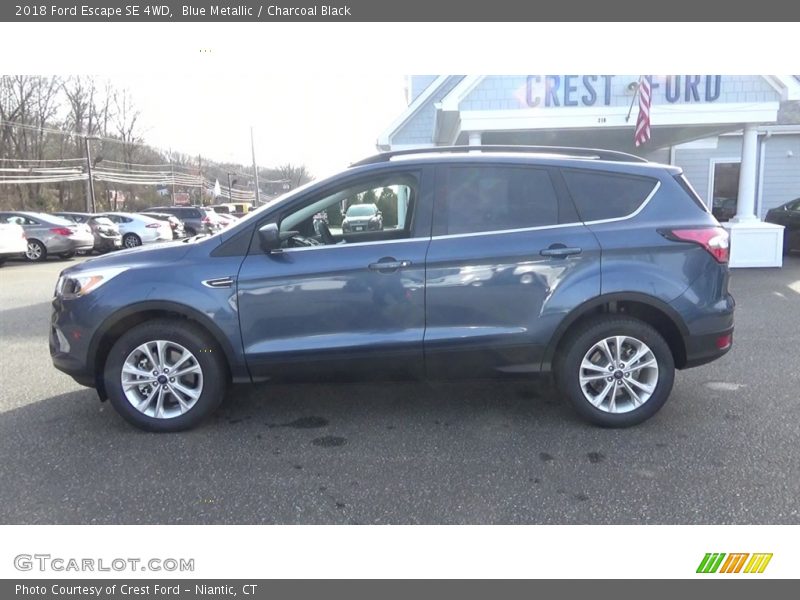 Blue Metallic / Charcoal Black 2018 Ford Escape SE 4WD