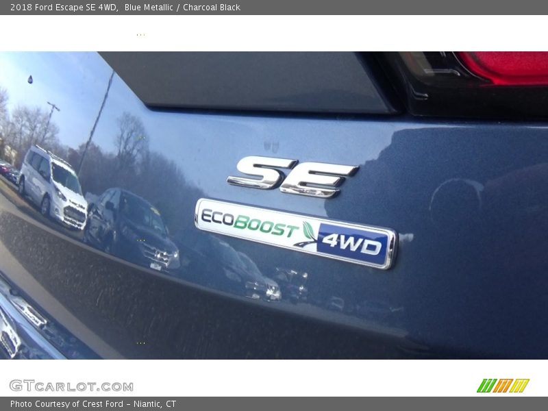 Blue Metallic / Charcoal Black 2018 Ford Escape SE 4WD