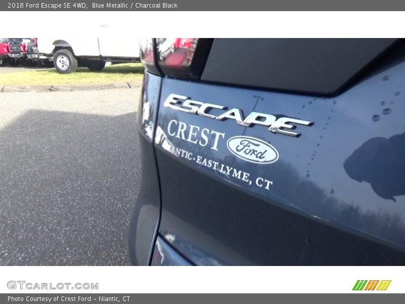 Blue Metallic / Charcoal Black 2018 Ford Escape SE 4WD