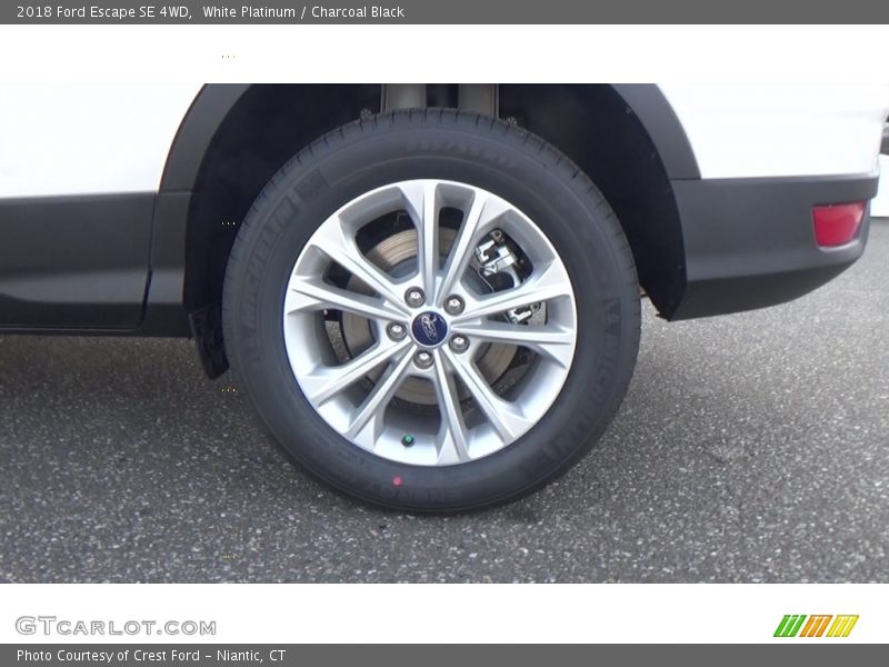 White Platinum / Charcoal Black 2018 Ford Escape SE 4WD