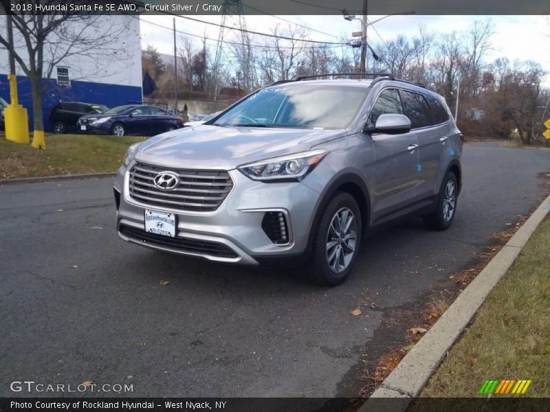 Circuit Silver / Gray 2018 Hyundai Santa Fe SE AWD