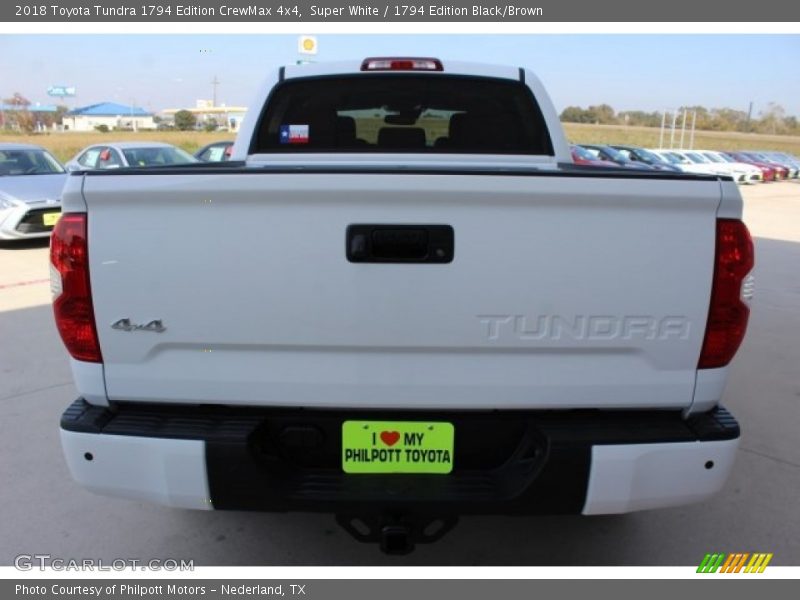 Super White / 1794 Edition Black/Brown 2018 Toyota Tundra 1794 Edition CrewMax 4x4