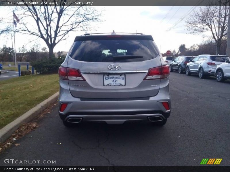 Circuit Silver / Gray 2018 Hyundai Santa Fe SE AWD