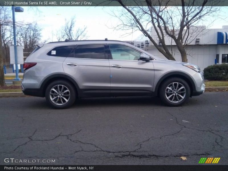 Circuit Silver / Gray 2018 Hyundai Santa Fe SE AWD