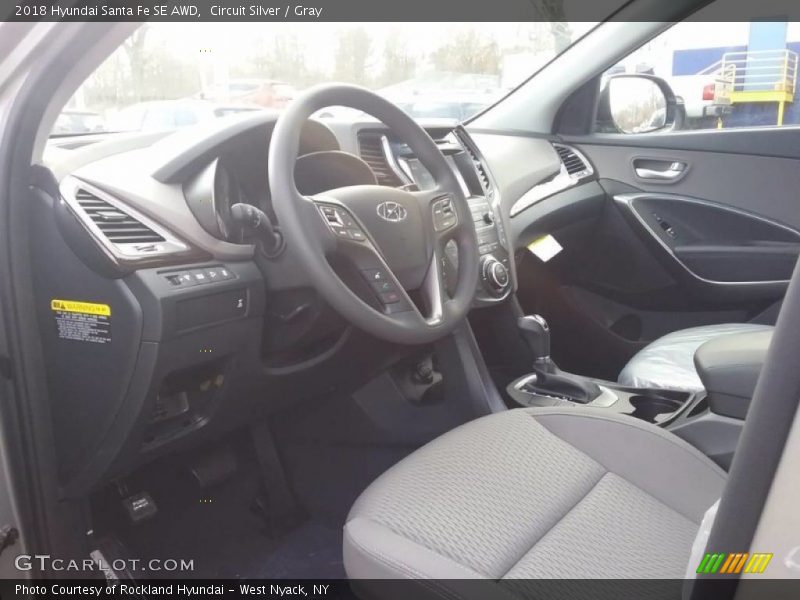Circuit Silver / Gray 2018 Hyundai Santa Fe SE AWD