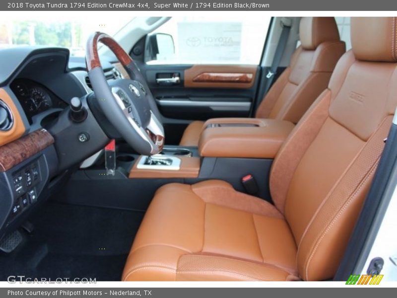 Front Seat of 2018 Tundra 1794 Edition CrewMax 4x4