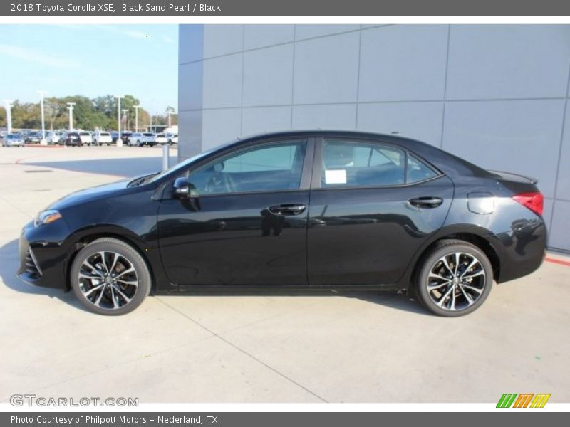 Black Sand Pearl / Black 2018 Toyota Corolla XSE