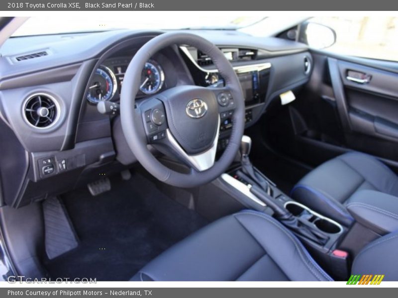 Black Sand Pearl / Black 2018 Toyota Corolla XSE