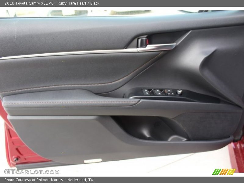 Ruby Flare Pearl / Black 2018 Toyota Camry XLE V6