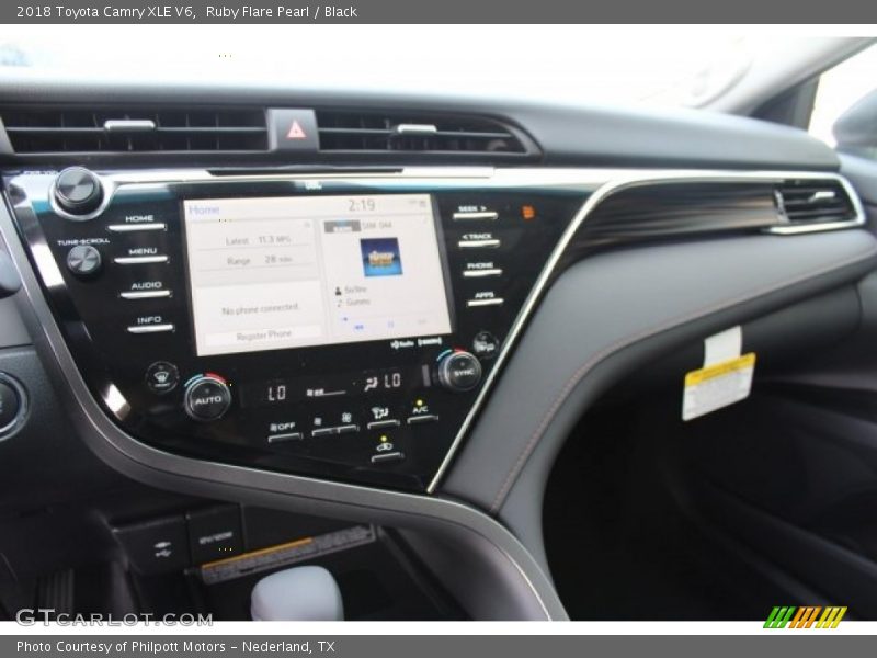 Ruby Flare Pearl / Black 2018 Toyota Camry XLE V6