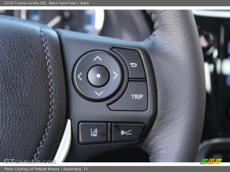 Black Sand Pearl / Black 2018 Toyota Corolla XSE