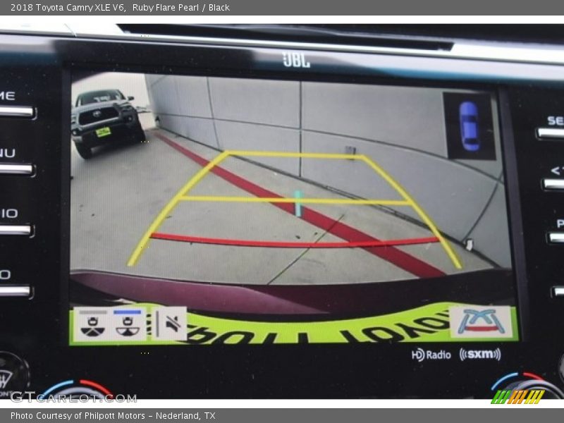 Ruby Flare Pearl / Black 2018 Toyota Camry XLE V6