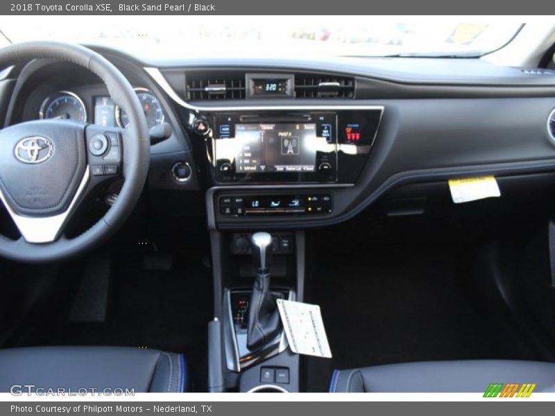 Black Sand Pearl / Black 2018 Toyota Corolla XSE